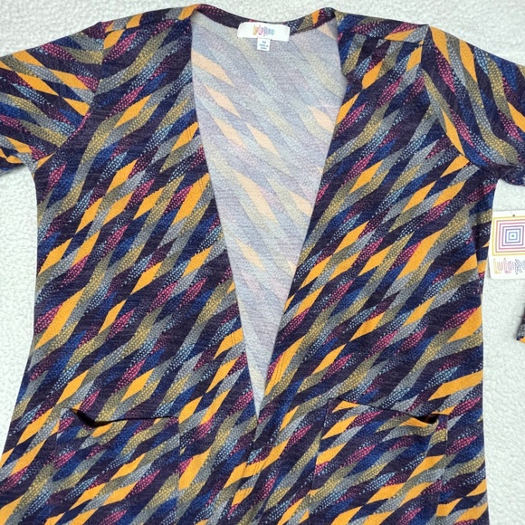 NWT Women’s Multi-Color Medium LuLaRoe Sarah Duster Cardigan - Picture 2 of 15